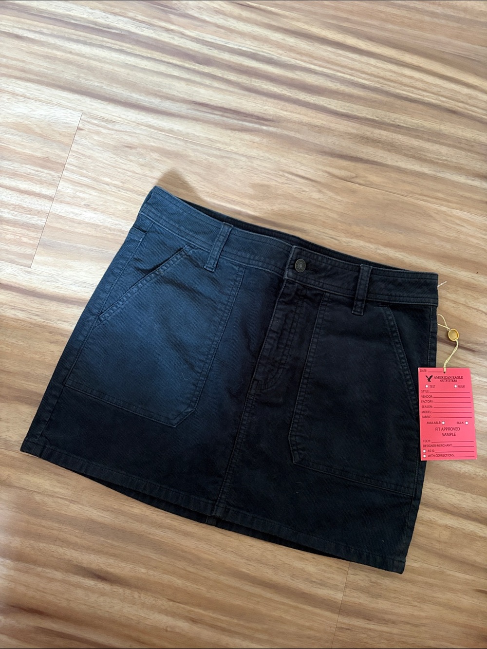 American Eagle ribbed high-rise mini skirt